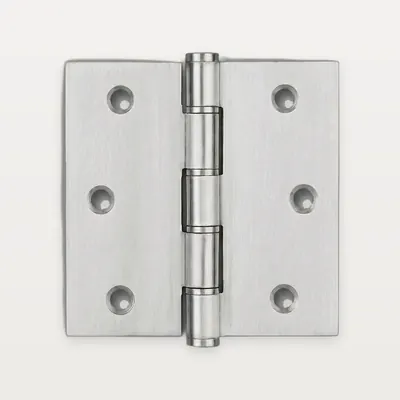 XH-A15 Stainless steel butt hinge, square, 4 double washers