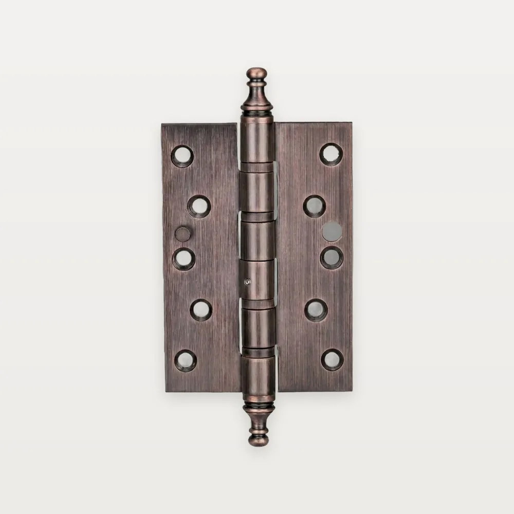 XH-A32 Stainless steel decorative (antique) hinge with finials, 4 ball bearings