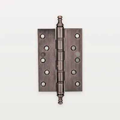 XH-A32 Stainless steel decorative (antique) hinge with finials, 4 ball bearings