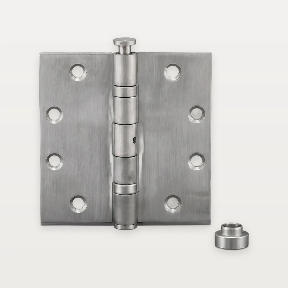 XH-A43 Stainless steel US-style butt hinge, 2 ball bearings, non-removable pin