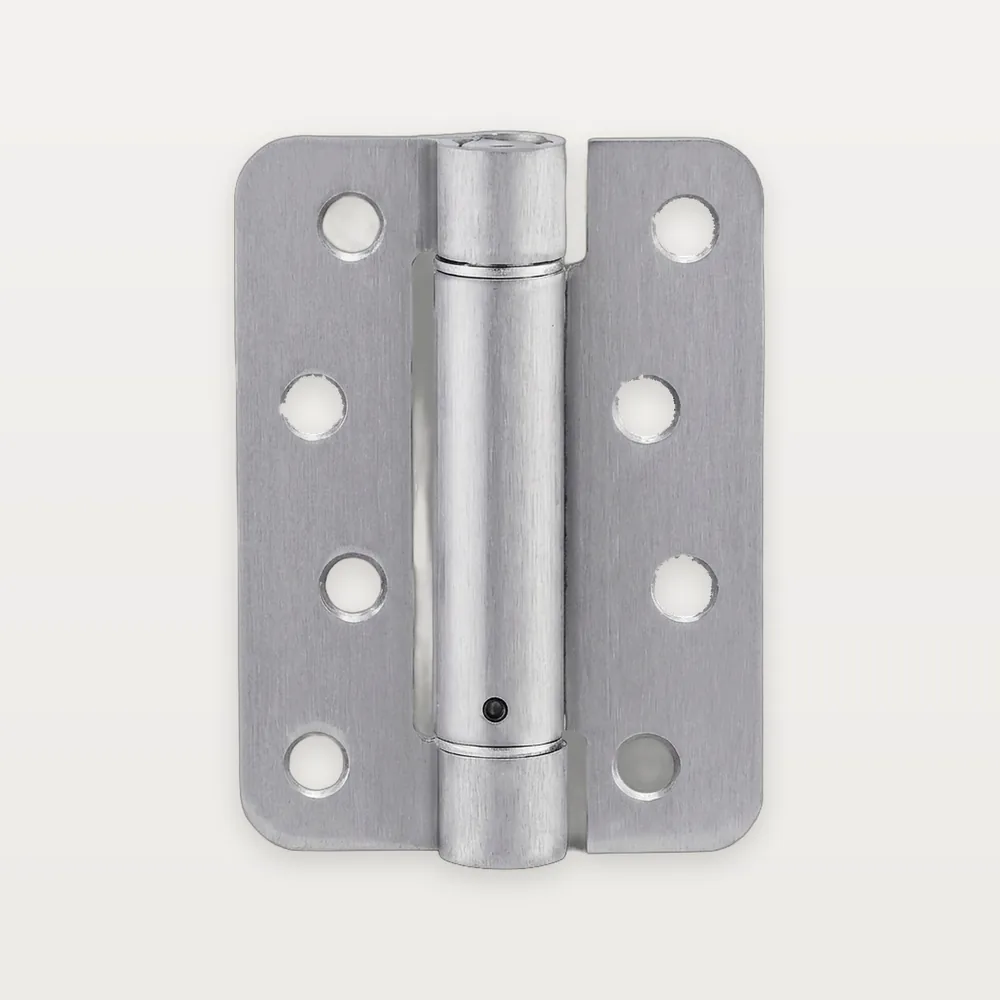XH-A54 Stainless steel single-action spring hinge, radius corners