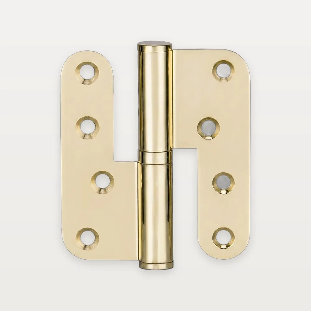 XH-C02 Brass flag/lift-off right-angle (L) hinge