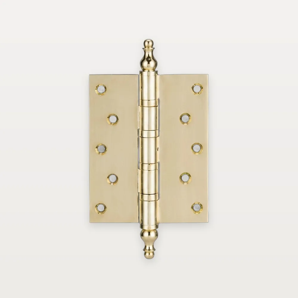 XH-C15 Brass decorative hinge with finials (PT1), 4 ball bearings