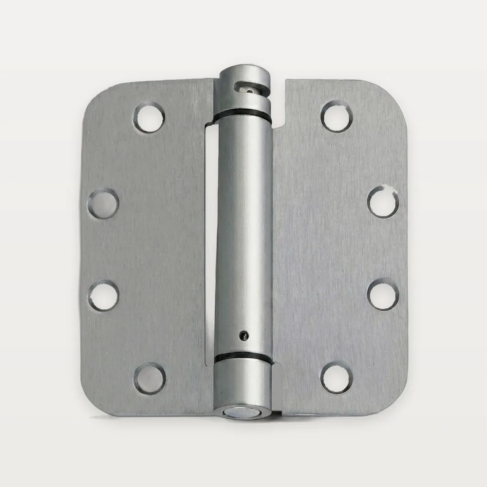XH-R07 Iron single-action spring hinge, 5/8" radius corners